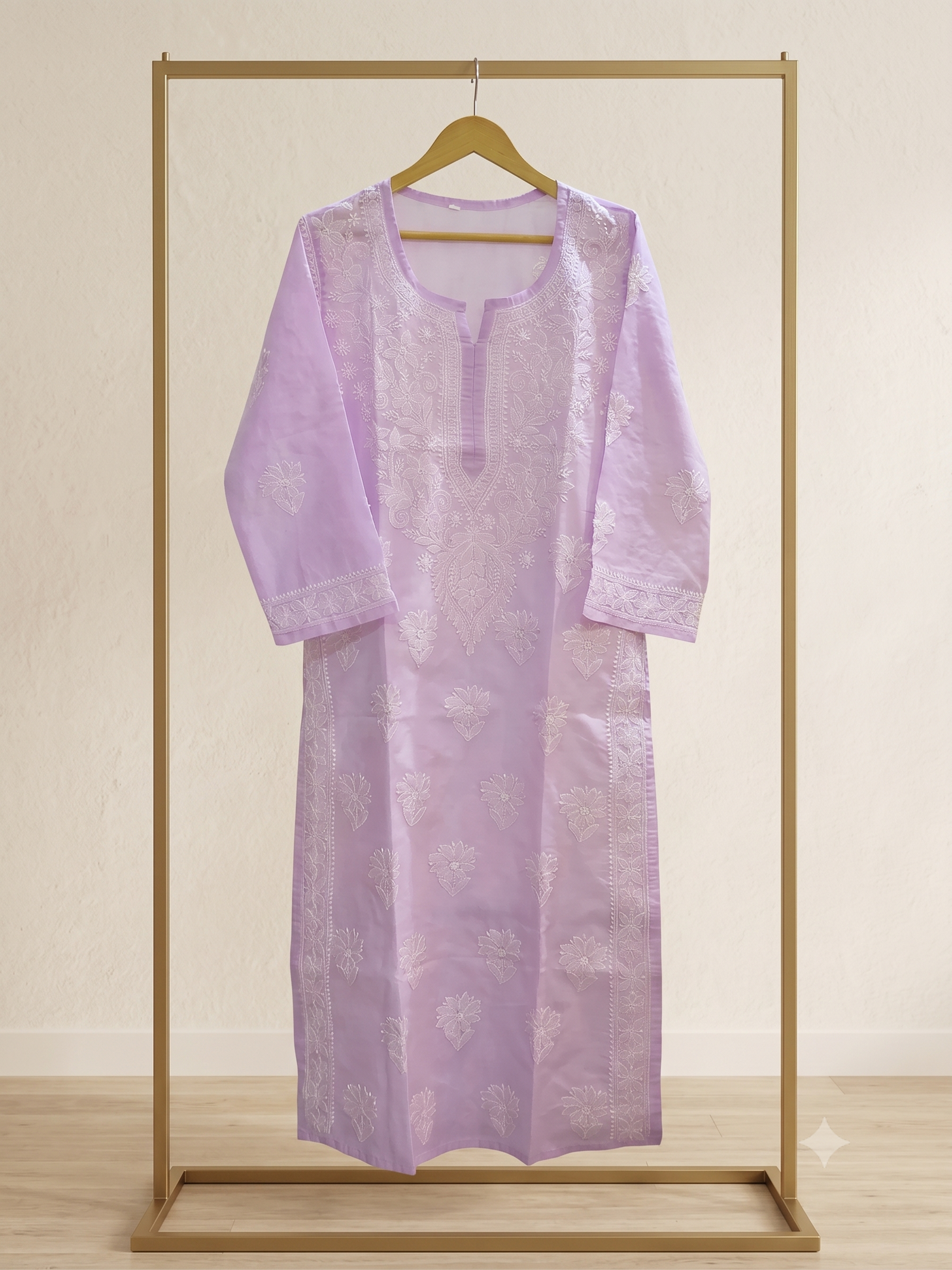 Cotton lakhnavi long kurti