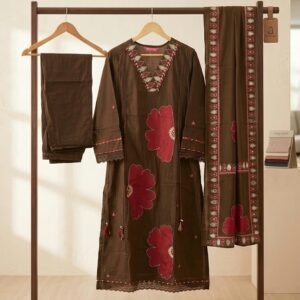 Cotton A shape designer suit